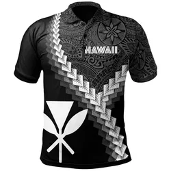 Hawaii Kanaka Maoli Polo Shirt - Coat Of Arms With Polynesian Tattoo