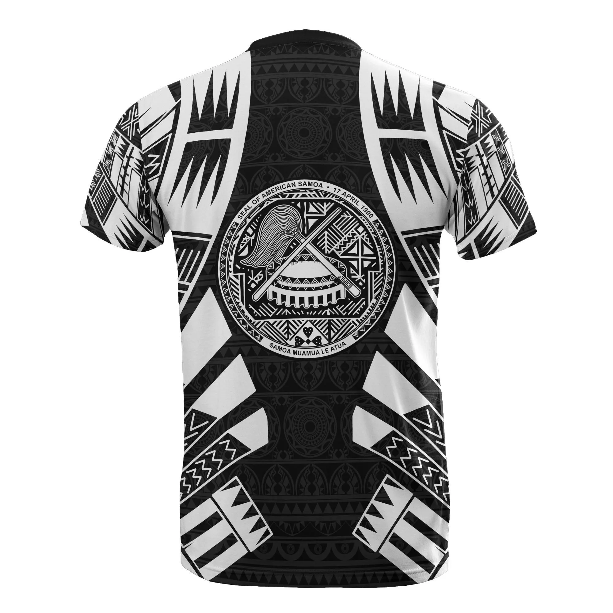 American Samoa T Shirt - American Samoa Seal Polynesian Tattoo Style