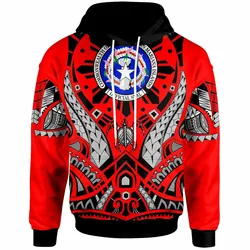 Northern Mariana Islands Tribal Sun Tattoo Red Unique 3D Printed Sublimation Hoodie Hooded Sweatshirt Comfy Soft And Warm For Men Women S to 5XL CTC16012352