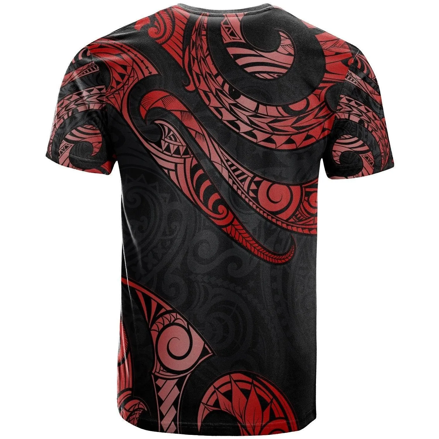 Hawaii Polynesian T Shirt - Poly Tattoo Red Version