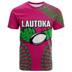 (Custom Personalised And Number) Lautoka Fiji Rugby T Shirt LT6