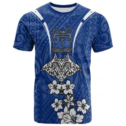 Tokelau T shirt - Ray Hibiscus
