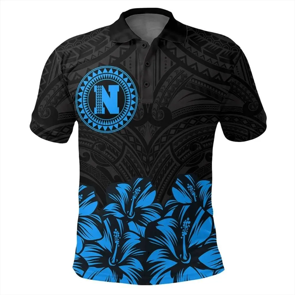 Alohawaii Shirt - Nihoa Map Hibiscus Polynesian Polo Shirt - Lithe Style - AH - JA
