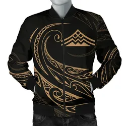 Mauna Kea Polynesian Men√¢‚Ç¨‚Ñ¢s Bomber Jacket - Gold - Frida Style - AH J9