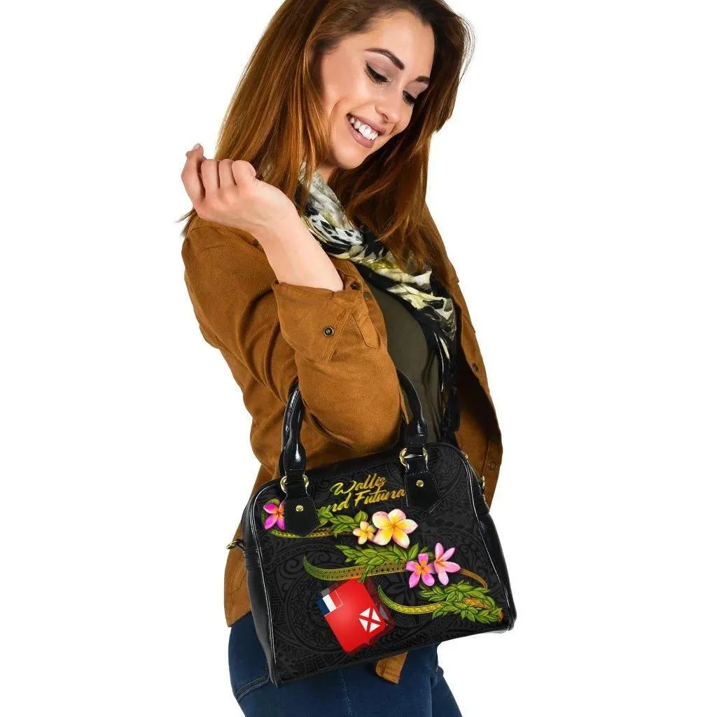 Wallis And Futuna Polynesian Shoulder Handbag - Plumeria Tribal