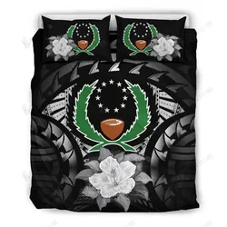 Pohnpei Gray Hibiscus The Sun Justice Bedding Set Bedroom Decor