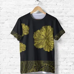 Polynesian T shirt - Hibiscus Polynesian Tattoo