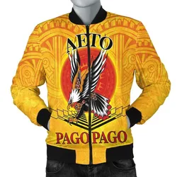 American Samoa Custom Personalised Bomber Jacket - Pago Pago Aeto (Ver 2)