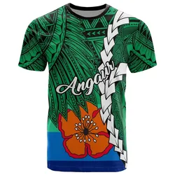 Palau Angaur Polynesian T shirt - Tribal Wave Tattoo