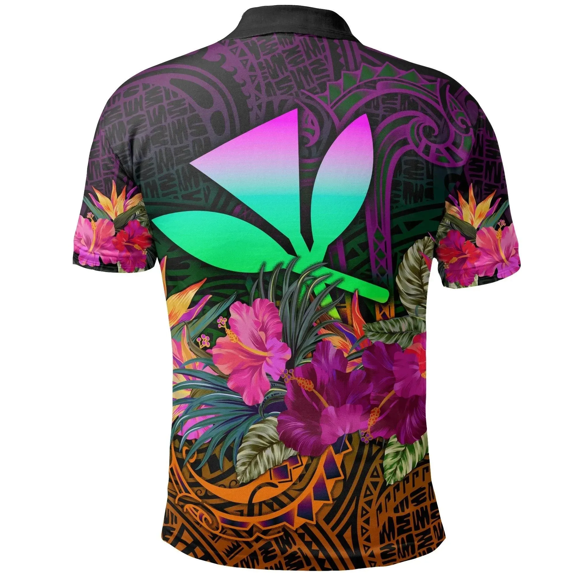 Alohawaii Shirt - Polo Shirt Polynesian Hawaii Kanaka Maoli Summer Hibiscus - BN15