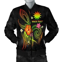 Nauru Polynesian Personalised Women's Bomber Jacket - Legend of Nauru (Reggae) - BN15