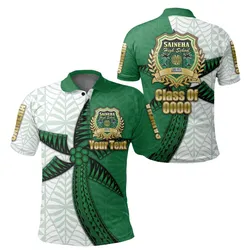 (Custom Personalised) Saineha Tonga Polo Shirt Coconut Tree Style - Class of LT16