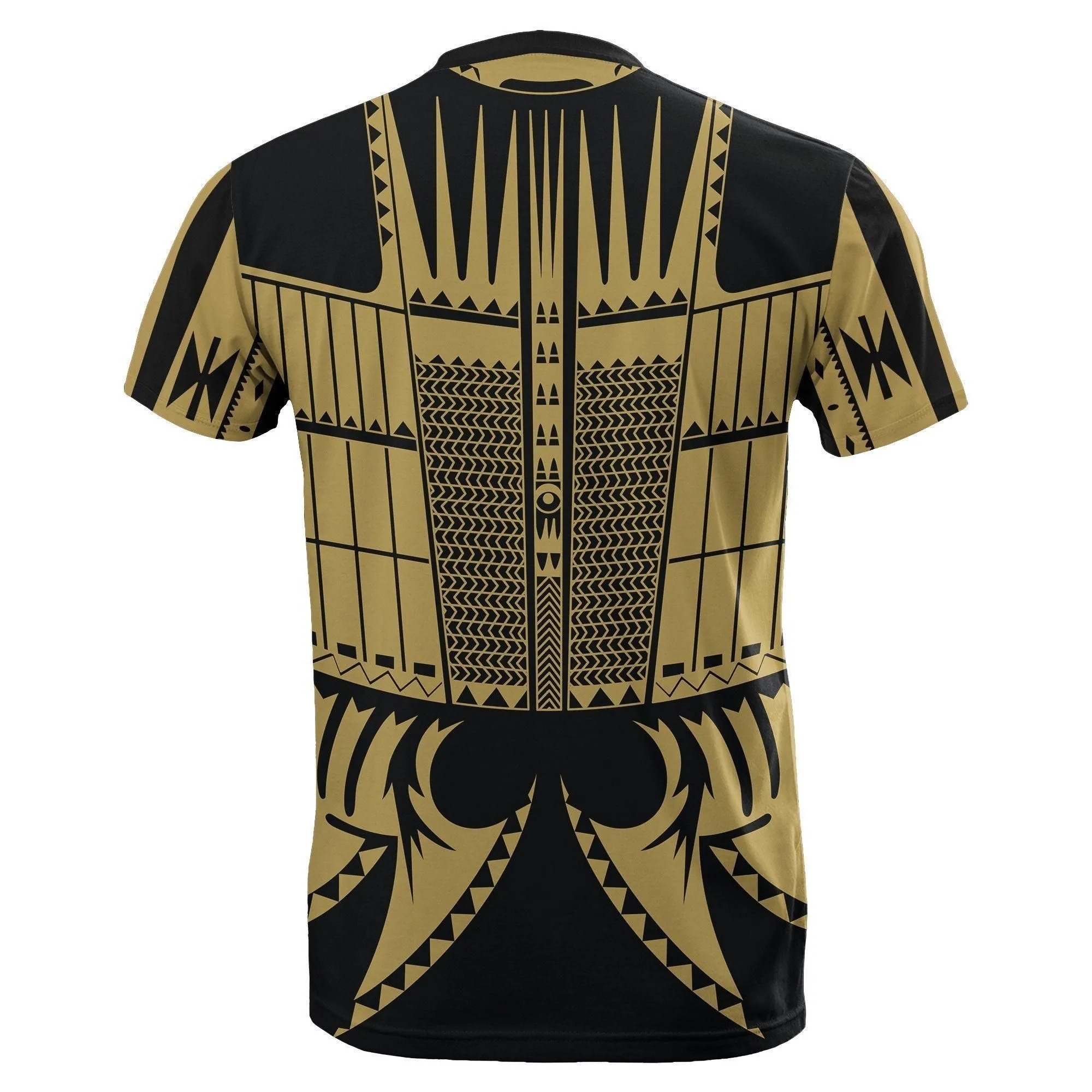 Warrior Yap Tattoo T shirt Gold