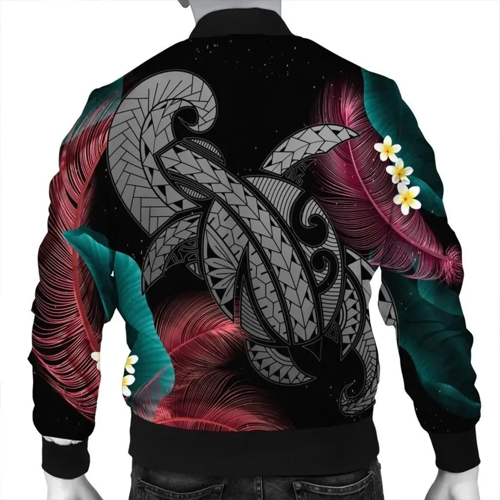 Alohawaii Jacket - Hawaii Turtle Polynesian Tropical Bomber Jacket - Ghia Style Gray - AH - J4R