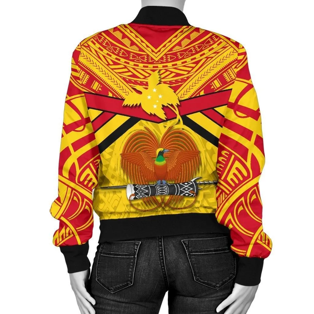 Papua New Guinea Rugby Women Bomber Jacket PNG - The Kumuls