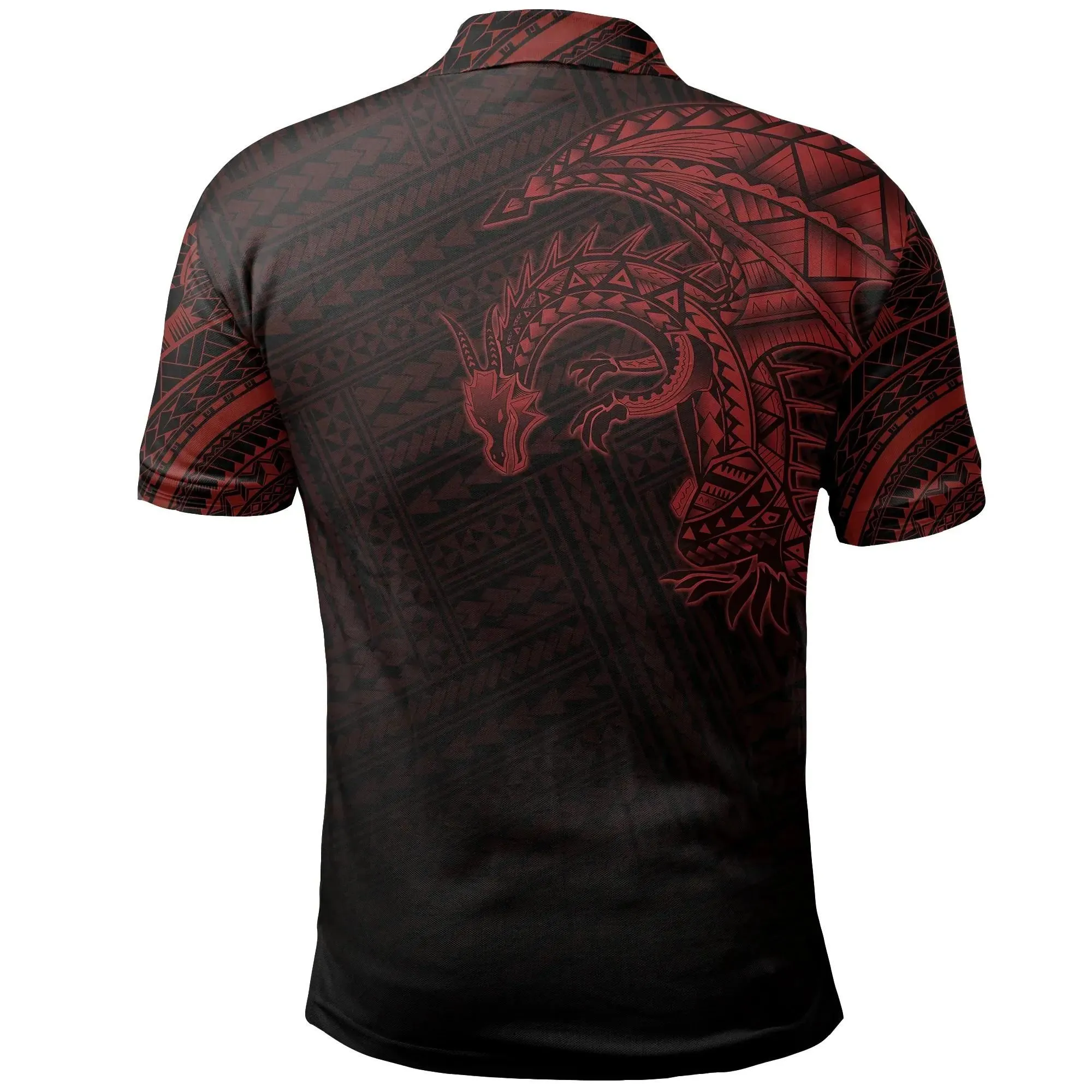 Alohawaii Shirt - Polo Shirt Samoa Samoan Dragon Polynesian Tattoo TH5