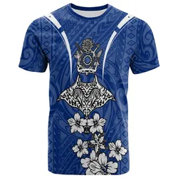Cook Islands T Shirt - Ray Hibiscus
