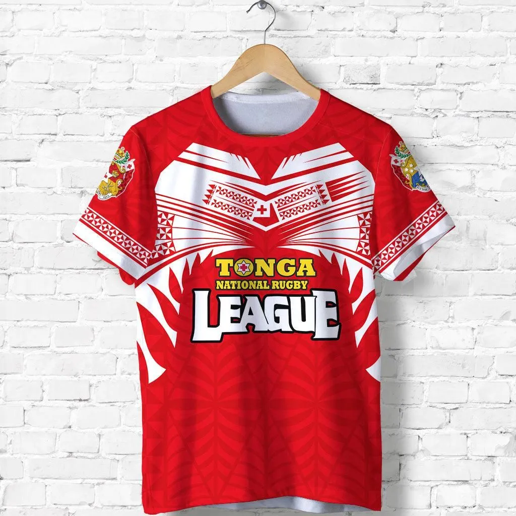 (Custom Personalised) Tonga Rugby League T Shirt Sport Style Old Version LT16