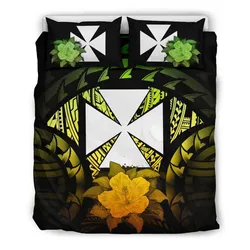 Wallis And Futuna Reggae Hibiscus Bedding Set Bedroom Decor 01