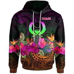 Pohnpei Personalised Hoodie - Summer Hibiscus - BN15