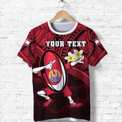 (Custom Personalised) Tahiti Rugby T shirt Dab Trend Creative
