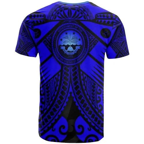 FSM T-Shirts - Blue Seal with Polynesian Tattoo
