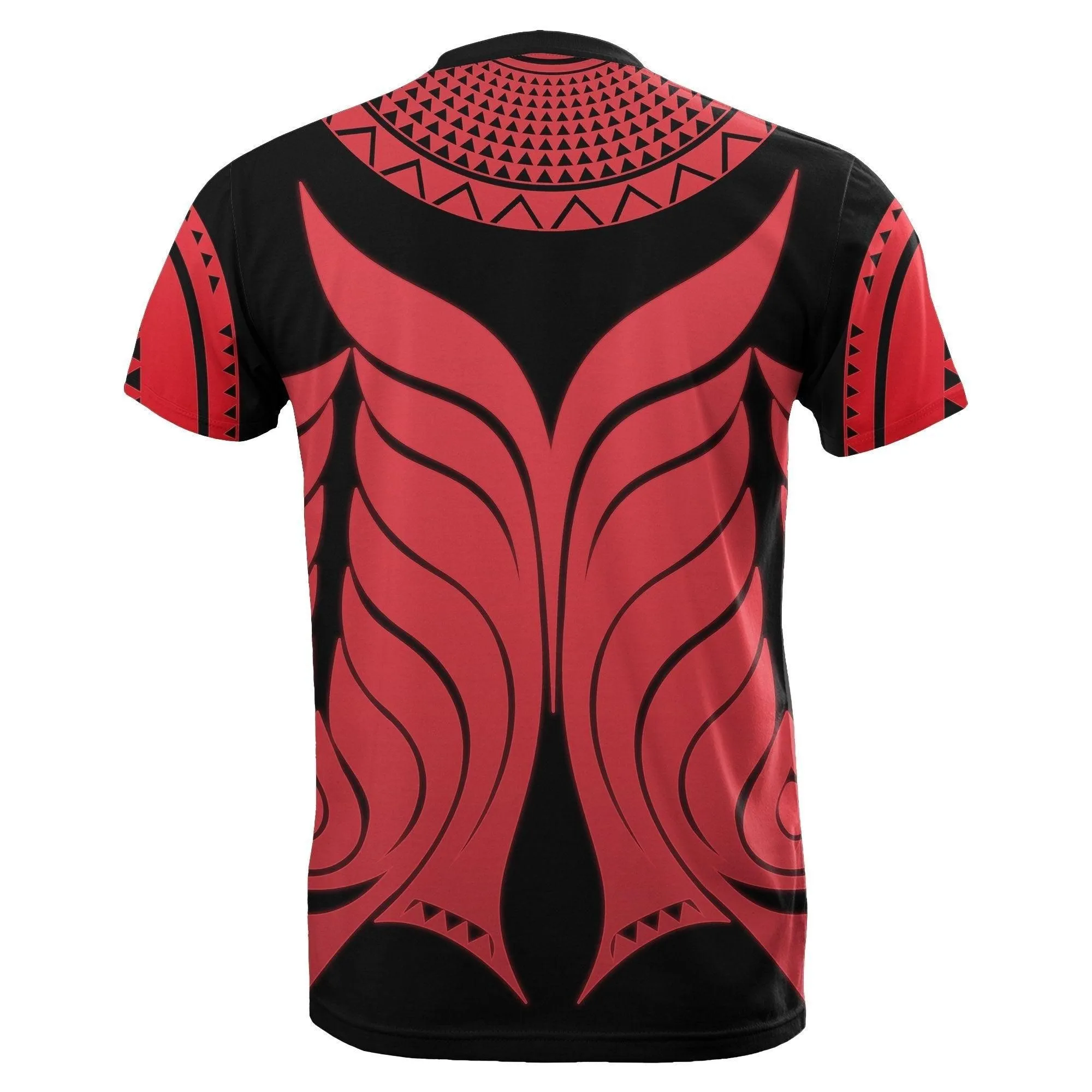 Yap Tribal Tattoo T shirt Red
