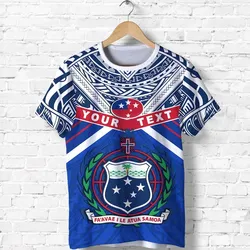 (Custom Personalised) Manu Samoa T shirt Simple Coat Of Arms Rugby