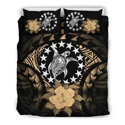 Cook Islands Gold Hibiscus Bedding Set