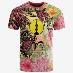 New Caledonia 1 T shirt - Flowers Tropical With Sea Animals