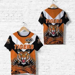 Papua New Guinea Lae Snax Tigers T shirt Rugby Simple Style Black LT8