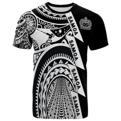 Samoa Premium T-Shirt - Samoa Coat Of Arms Polynesian Tattoo White New