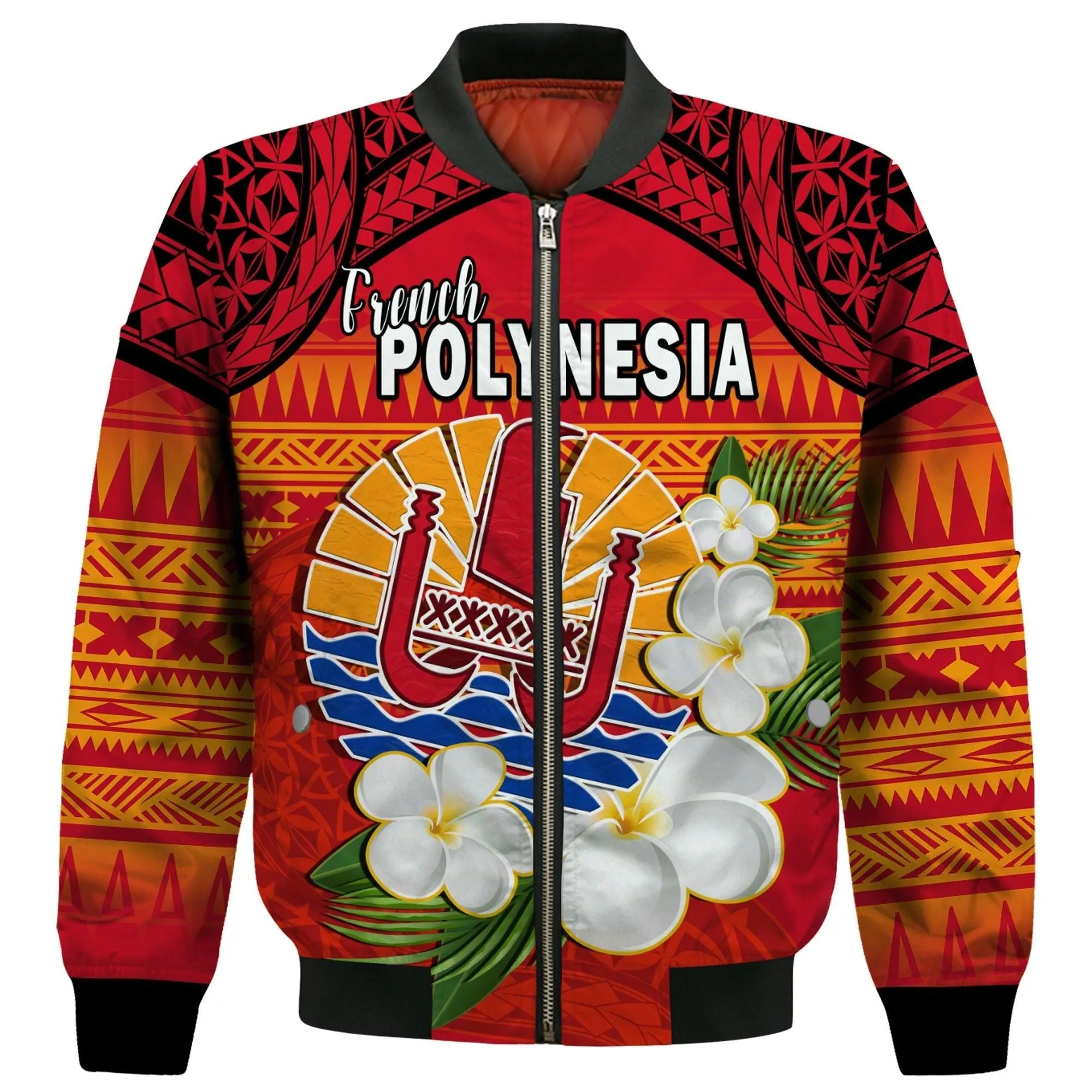 French Polynesia Bomber Jacket Happy Internal Autonomy Day Special Version LT14