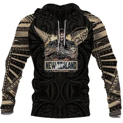 New Zealand Polynesian Tattoo Pullover Unisex Hoodie Bt13