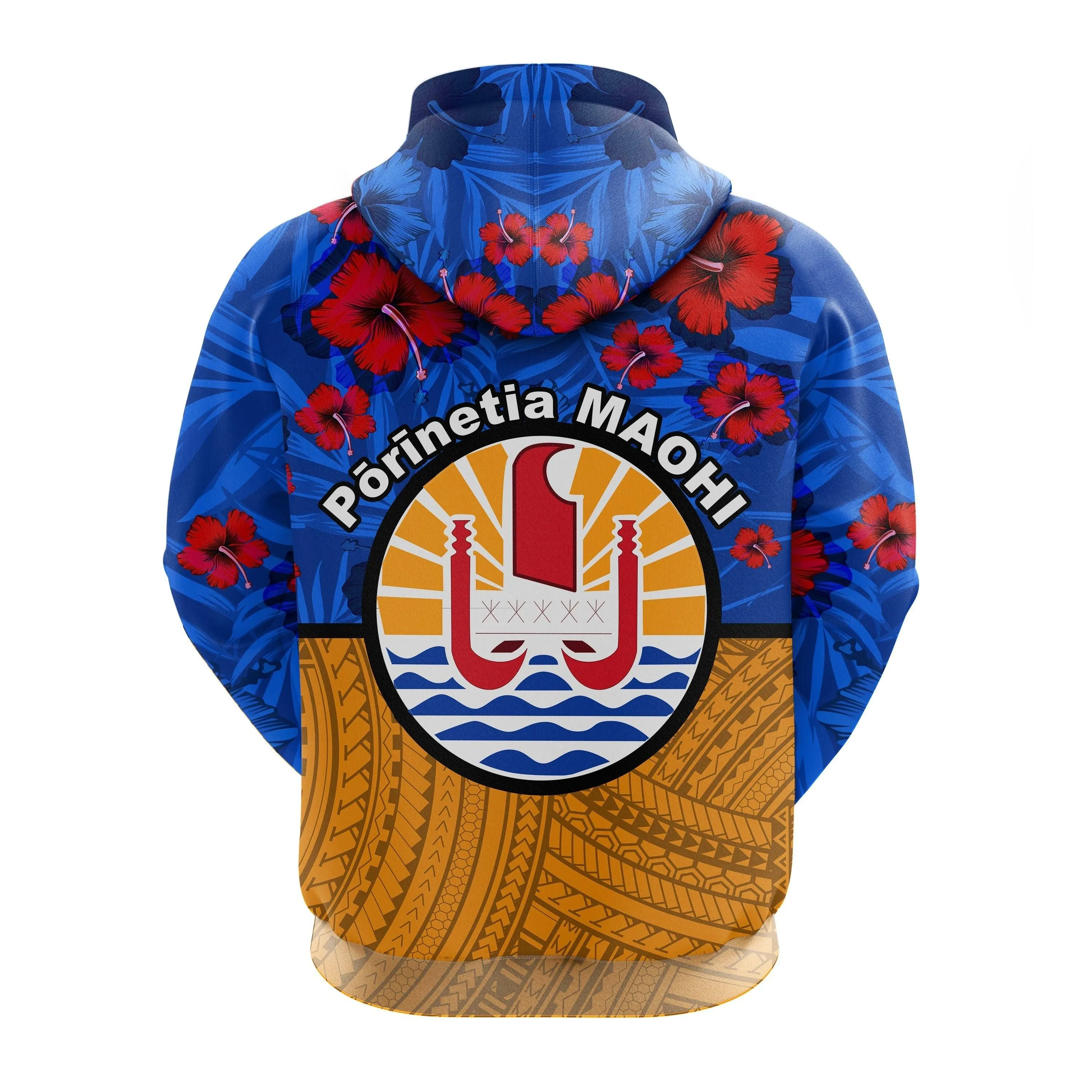 French Polynesian MAOHI Hibiscus Flowers Hoodie LT20