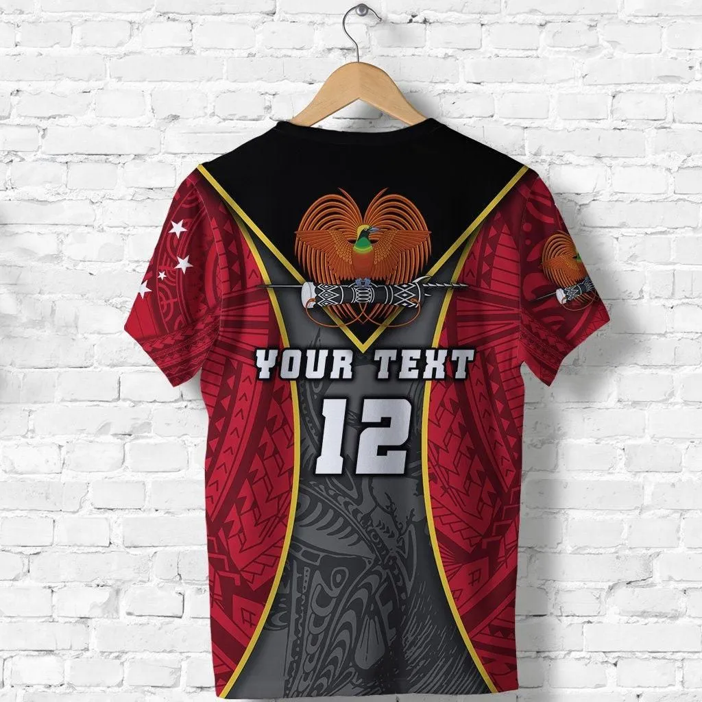 (Custom Personalised) Papua New Guinea Rugby T shirt Style Gown