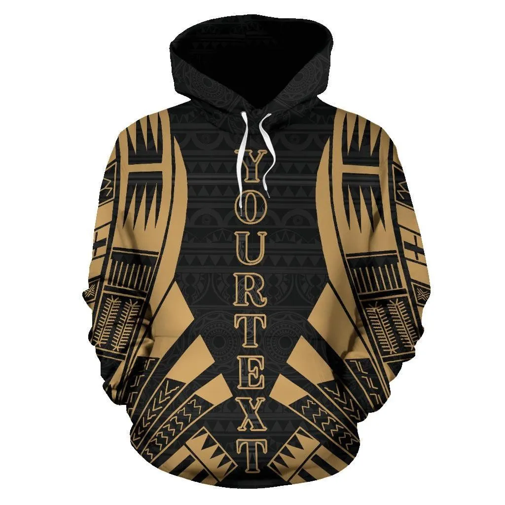 Federated States Of Micronesia All Over Hoodie - Gold Tattoo Style Custom - Bn01