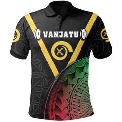 (Custom Personalised) Vanuatu Rugby Polo Shirt Armor Style