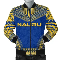 Nauru Flag Polynesian Chief Men's Bomber Jacket - Bn10