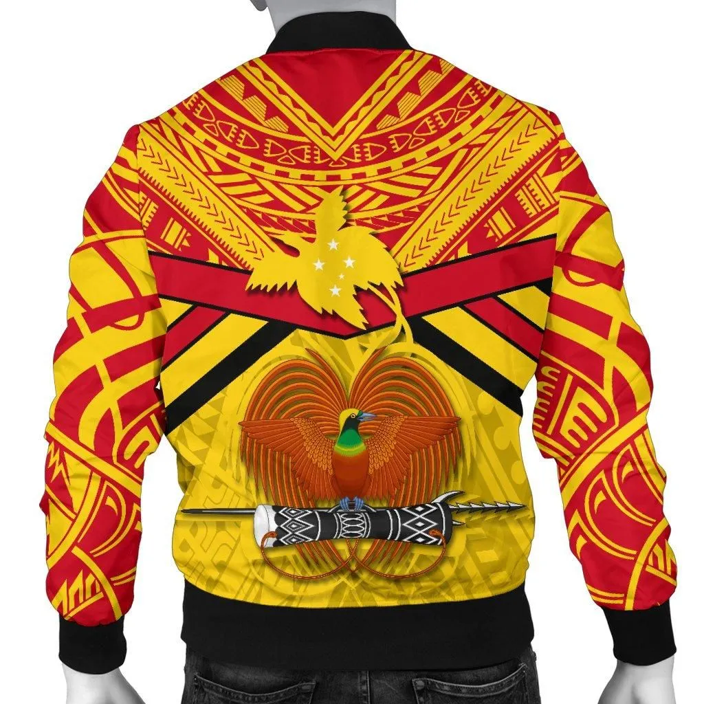 Papua New Guinea Rugby Men Bomber Jacket PNG - The Kumuls