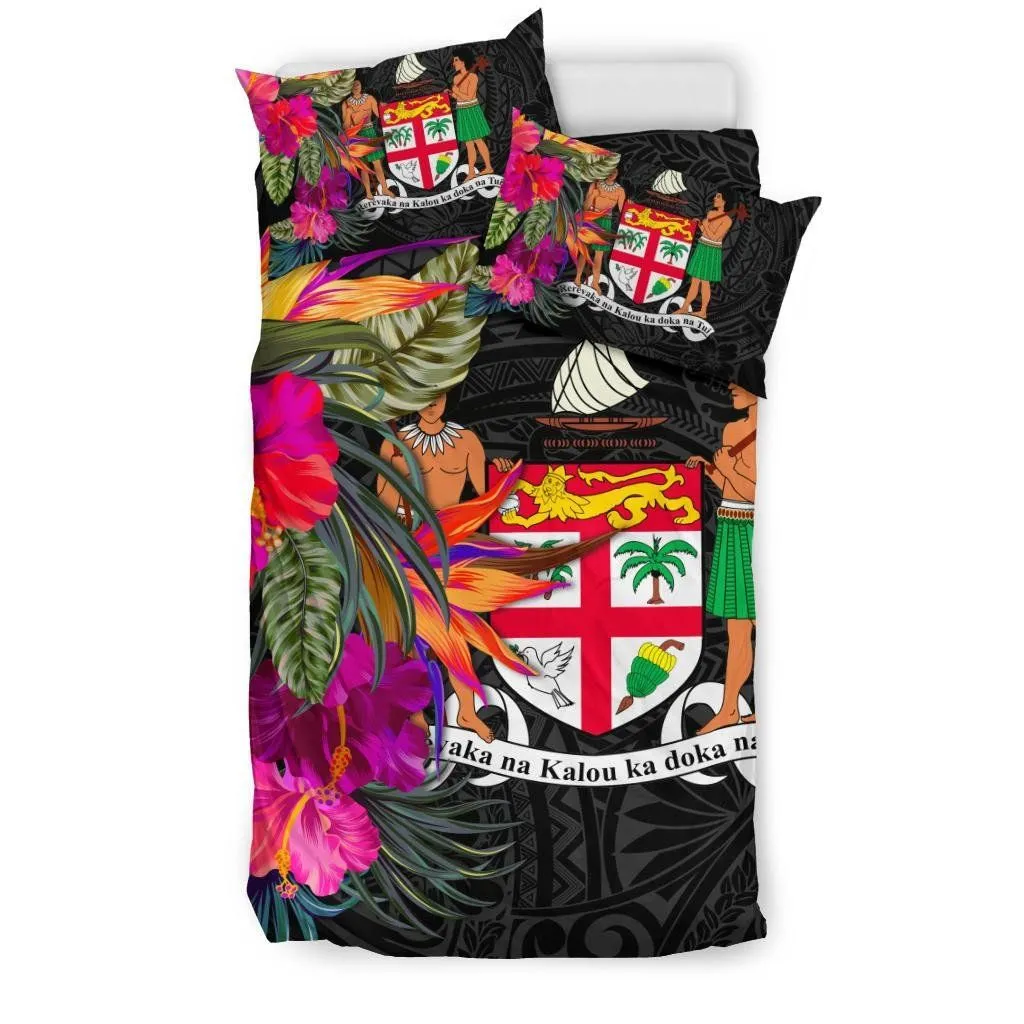Fiji Bedding Set - Polynesian Hibiscus Pattern - BN39