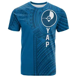 (Custom Personalised) FSM Yap Micronesian Pattern T Shirt Tattoo Style LT7