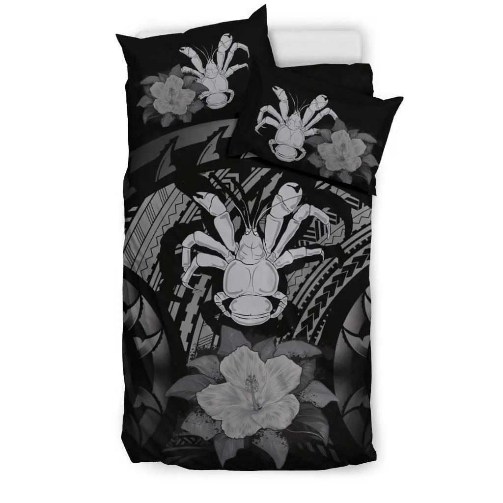 Niue Gray Hibiscus Bedding Set