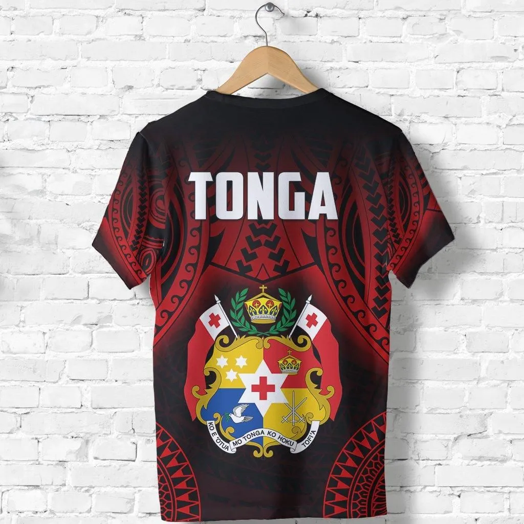 Tonga Rugby T shirt Mate Maa Tonga Tribal Pattern