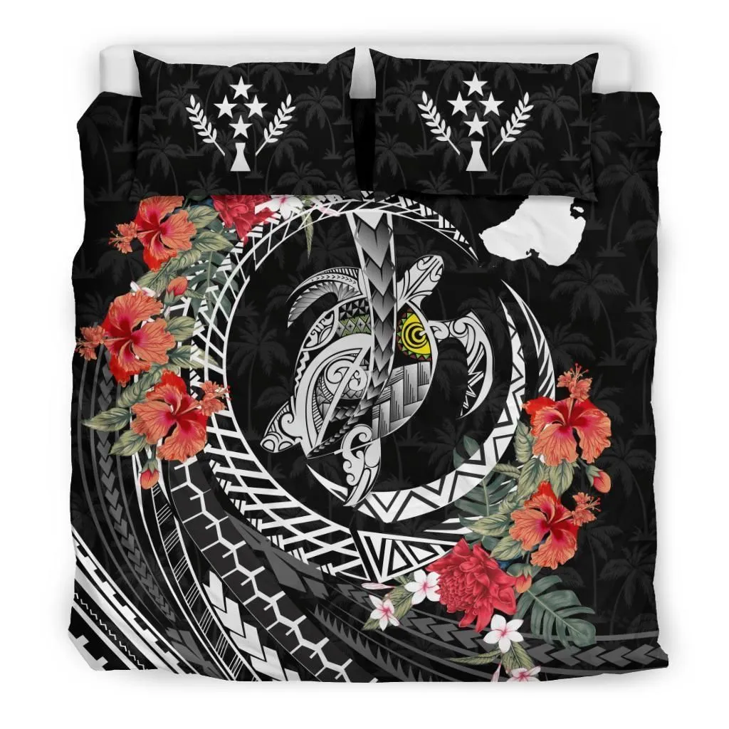Polynesian Kosrae Polynesia Map Turtle Hibiscus A Bedding Set Camliik