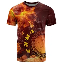 Alohawaii T-Shirt - Tee Northern Mariana Islands Polynesian - Fire Hibiscus - BN12