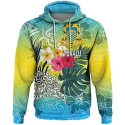 Alohawaii Clothing - Tuvalu Style Polynesian Tattoo Hoodie A94