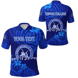 (Custom Personalised) Kolisi Ko Tupou College Tonga Polo Shirt Unique Vibes - Full Blue