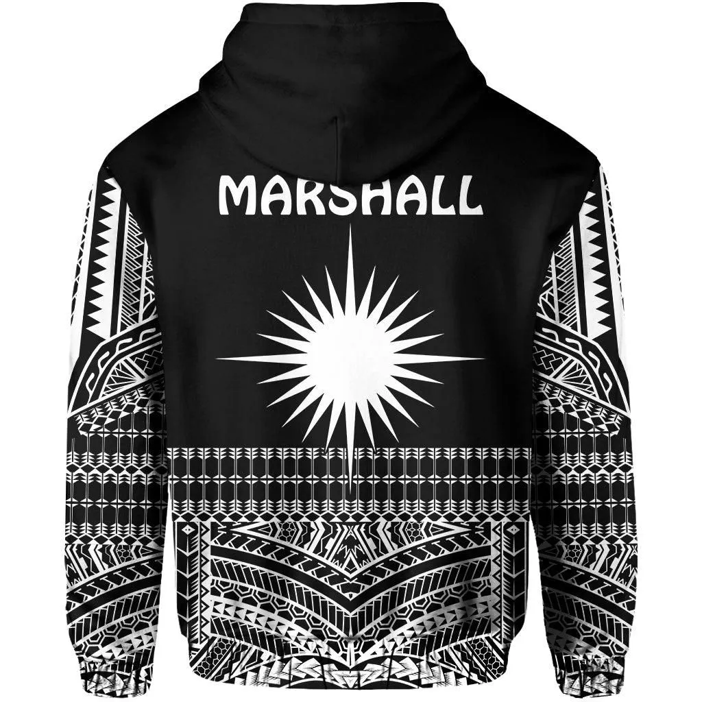 Marshall Islands Hoodie Best Tattoo Version Black LT13