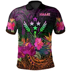 Kosrae Personalised Polo - Summer Hibiscus - BN15